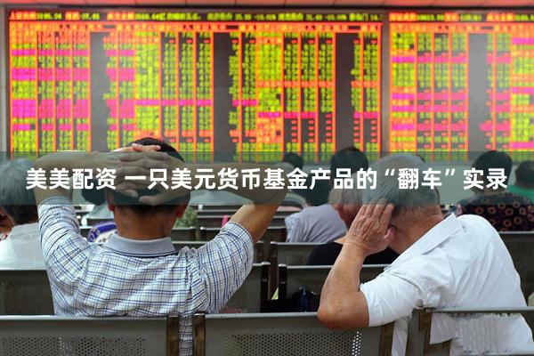 美美配资 一只美元货币基金产品的“翻车”实录